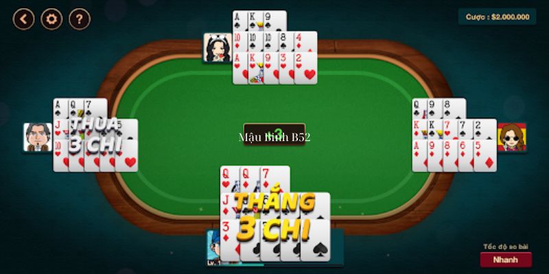 Khám phá Mậu Binh B52 trực tuyến với giao diện đẹp mắt và tính năng đổi thưởng hấp dẫn